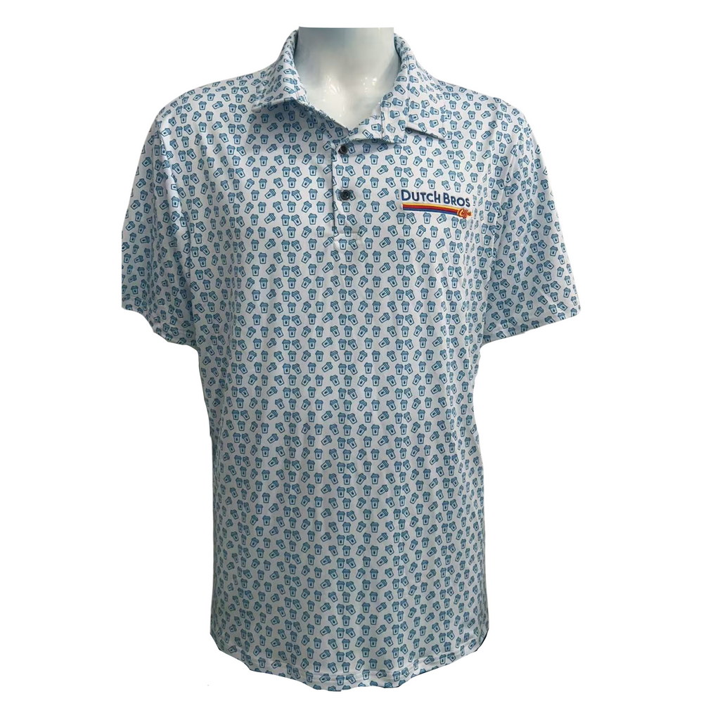 custom sublimated golf polo with embroidery
