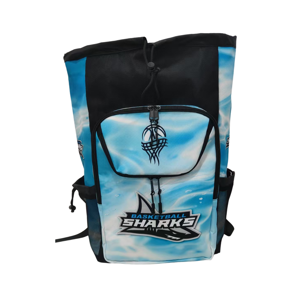 custom printed ball backpack for sports teams basketball, soccer, volleyball, football, gym bag