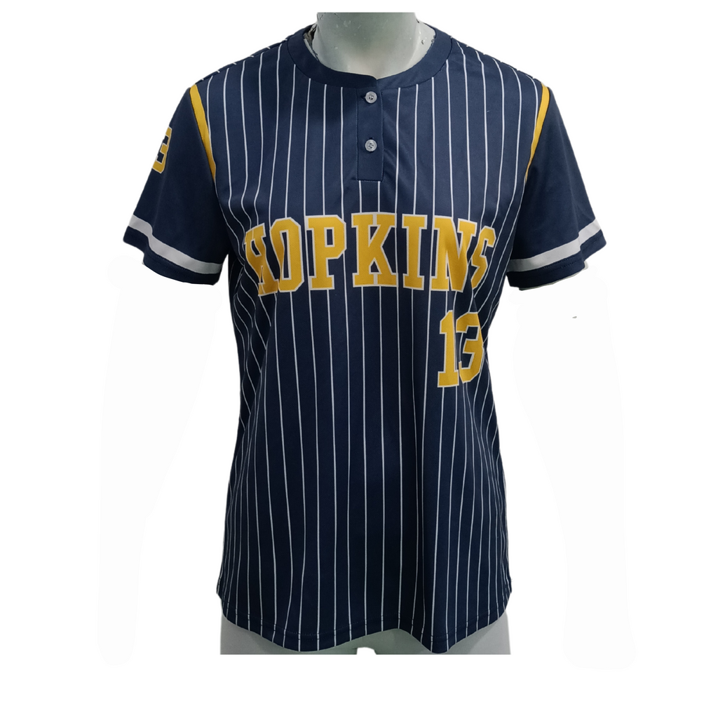 custom softball jersey two button girls and women personalized player name and number sublimated 