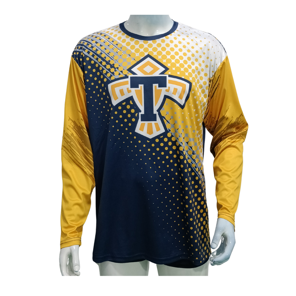 custom sublimated long sleeve performance tshirt