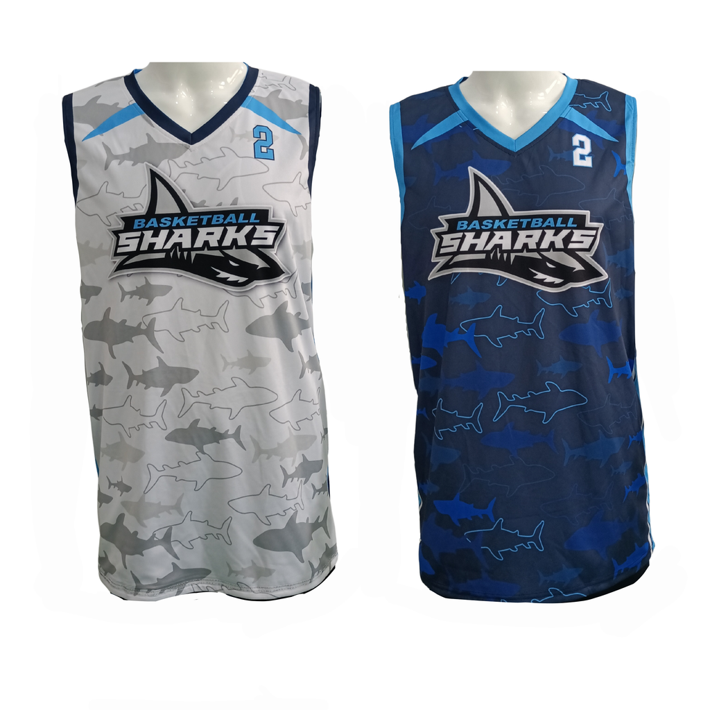 sublimated reversible basketball jersey youth and adult boys and girls