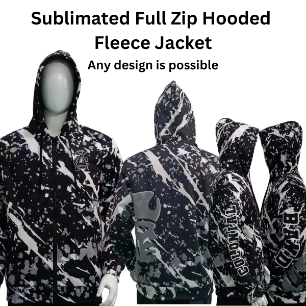 Full Zip Fleece Hoodie Jacket