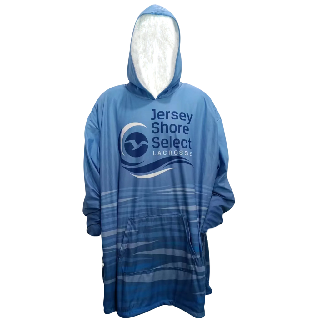 Sublimated Hoodie Blanket with Sleeves and Pocket
