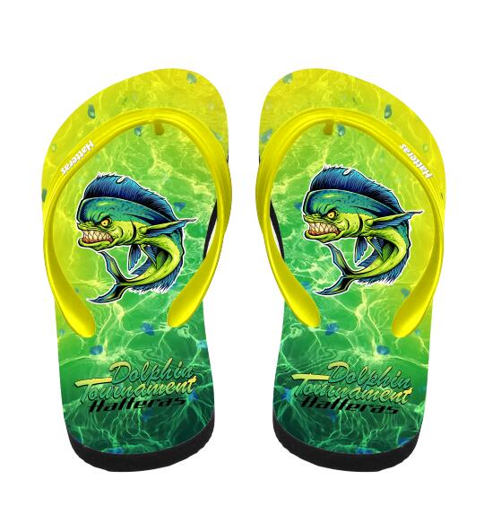 custom sublimated flip flops