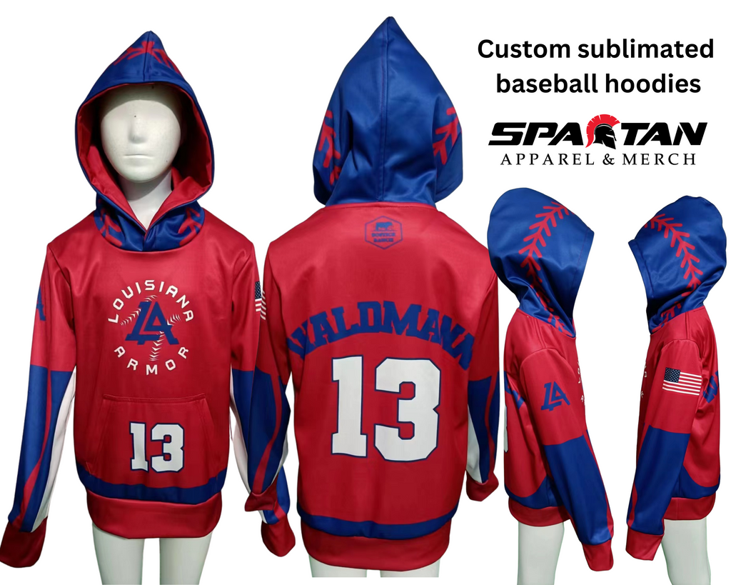 Combo Customized Team Crew Pullover Sublimation Hoodies