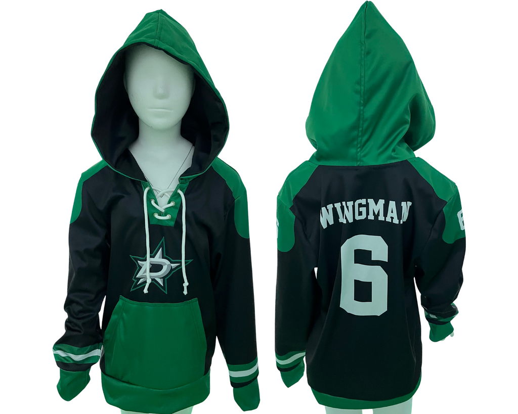 Custom Hockey Hoodies with Laces